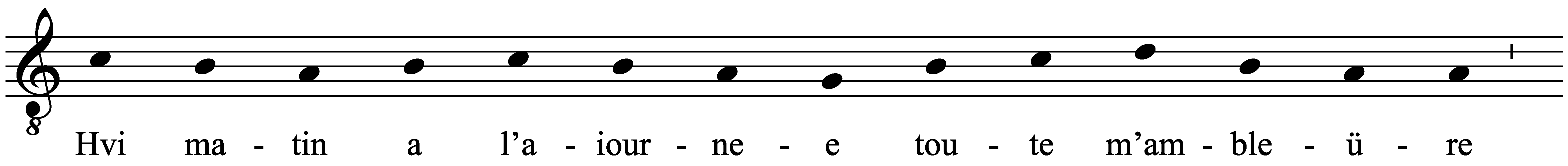 Work musical notation